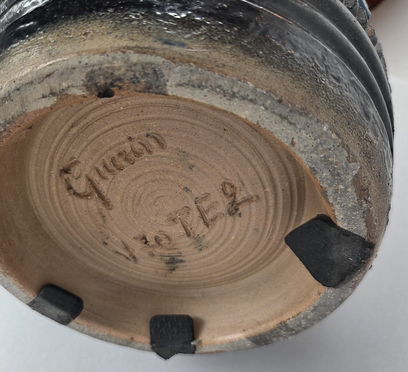 Stoneware Vase with African Motifs, Roger Guérin