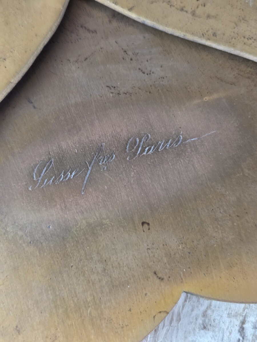 Susse Frères Paris, finely chiseled copper mirror