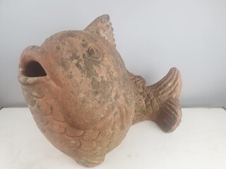 Terracotta fish, circa 1970