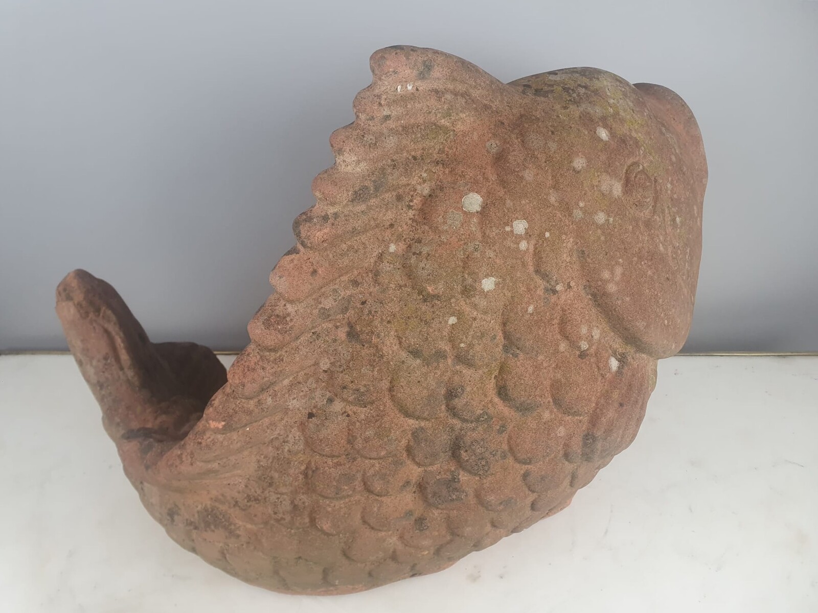 Terracotta fish, circa 1970