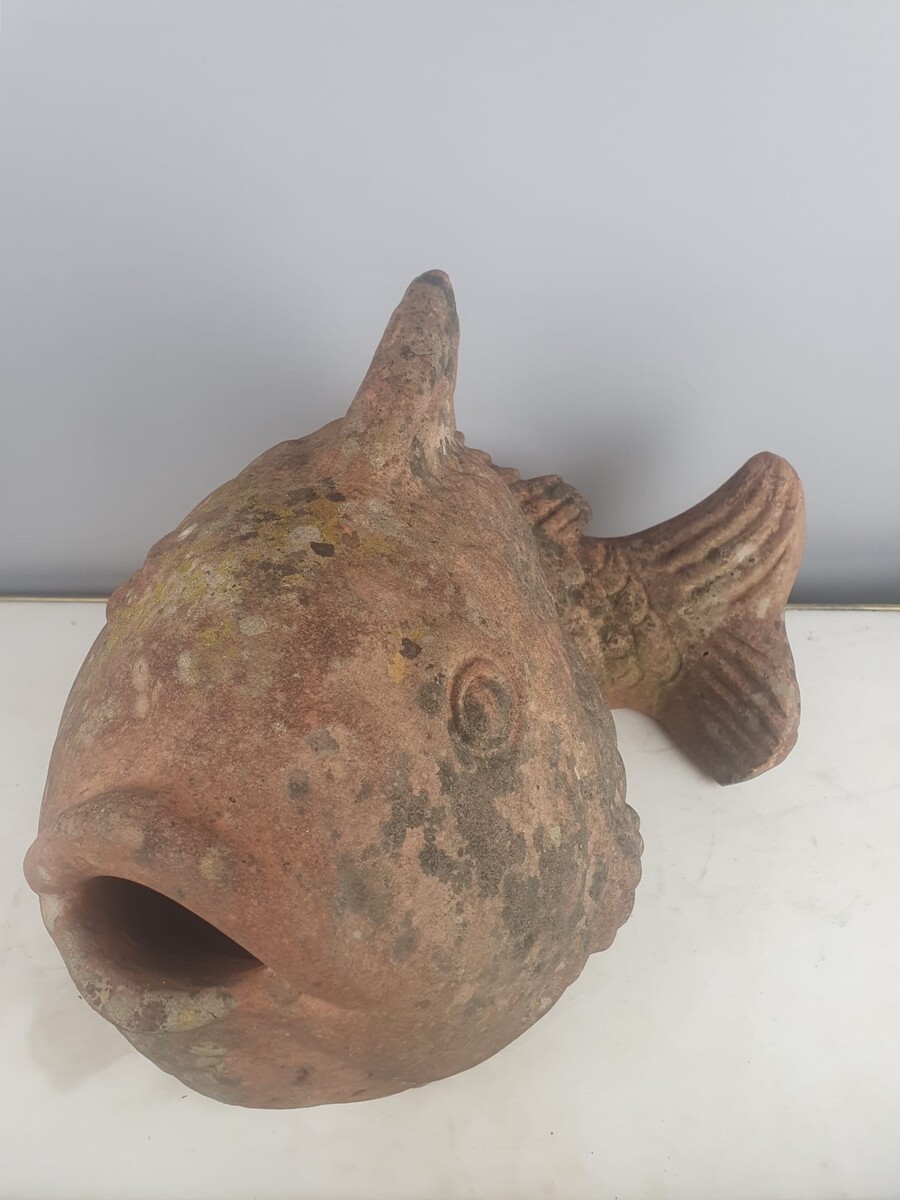 Terracotta fish, circa 1970