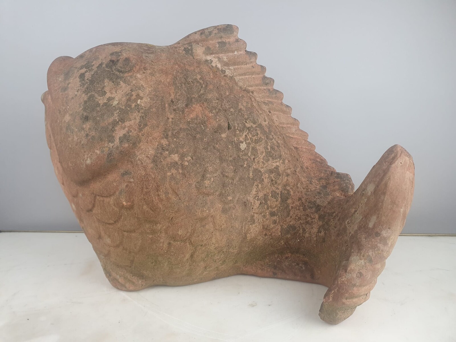 Terracotta fish, circa 1970