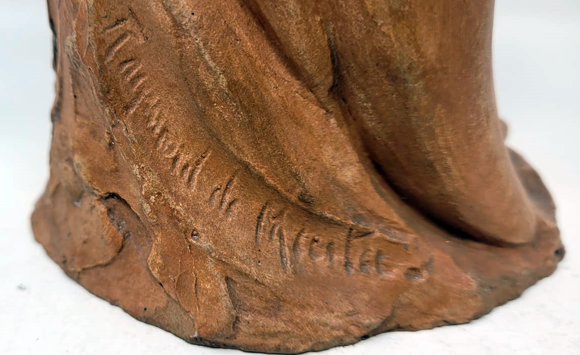 terracotta sculpture signed Raymond de Meester