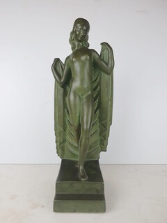 Terracotta sculpture with bronze patina, Kaza edition circa 1930