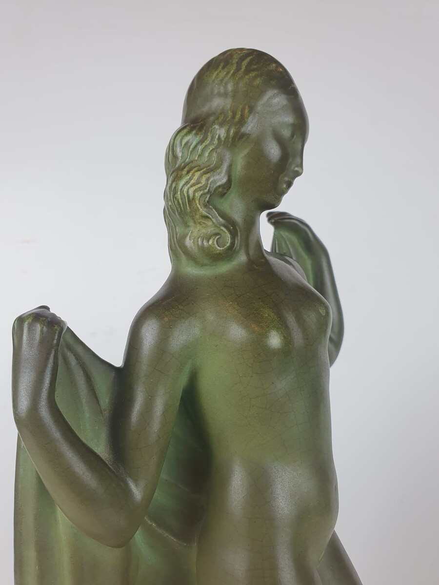 Terracotta sculpture with bronze patina, Kaza edition circa 1930