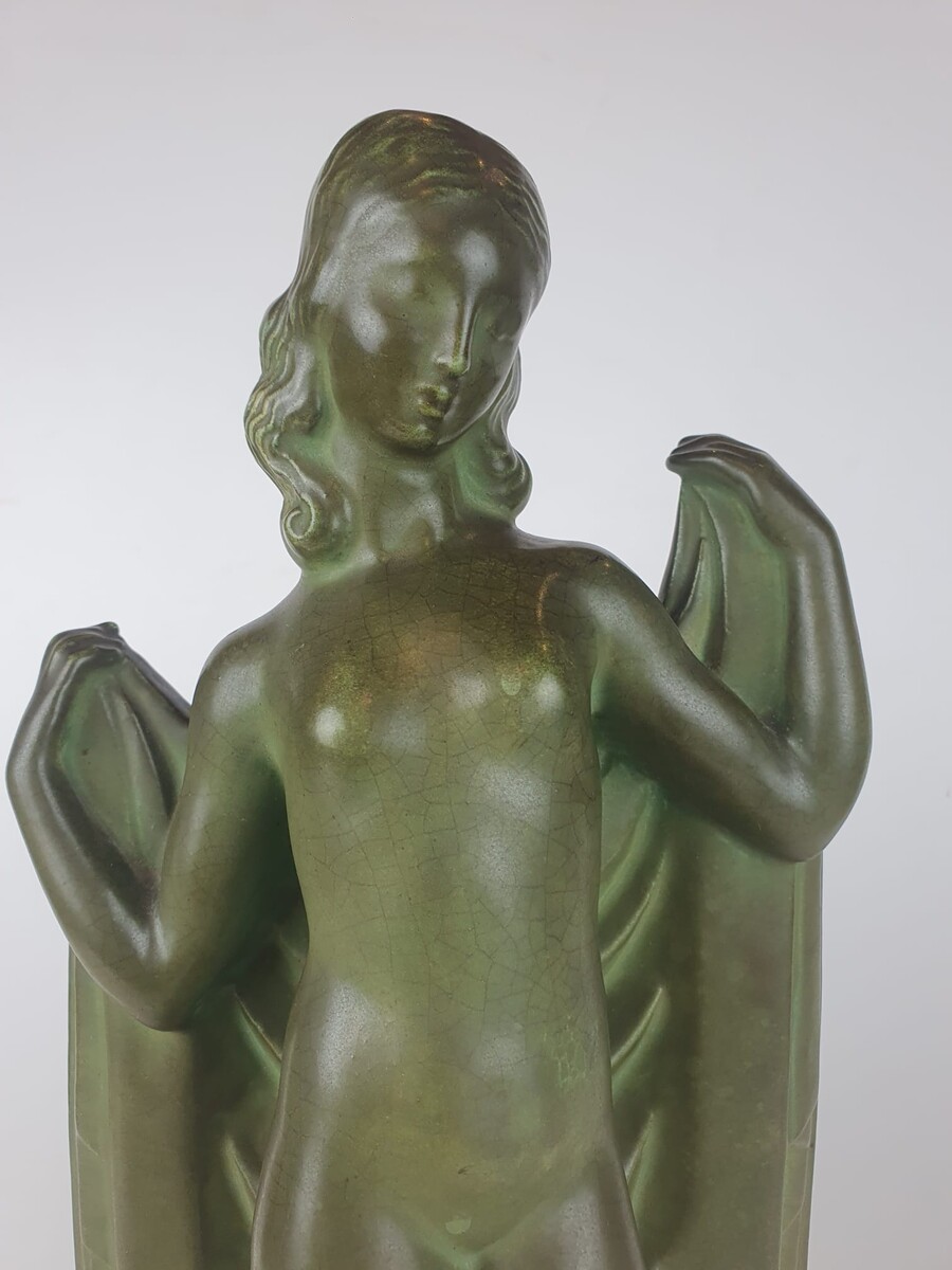 Terracotta sculpture with bronze patina, Kaza edition circa 1930