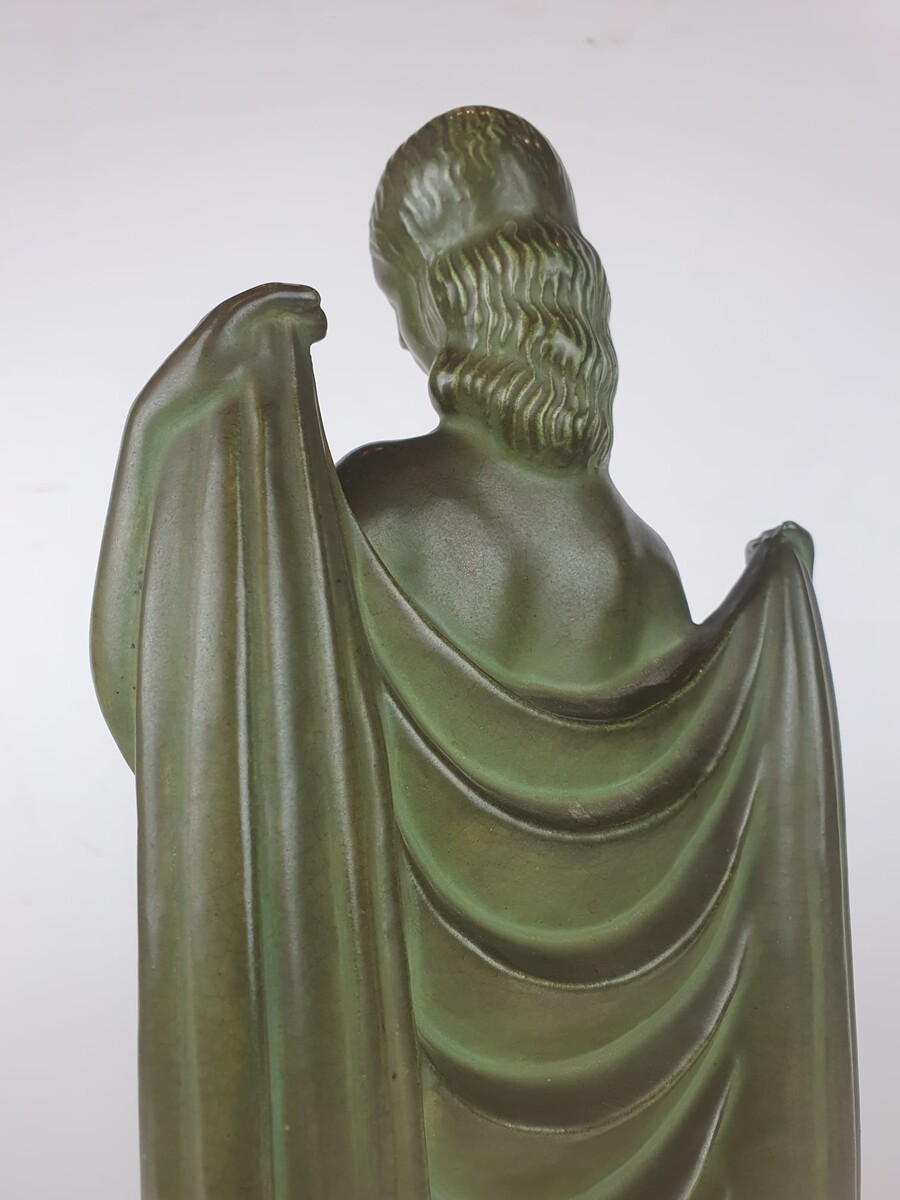 Terracotta sculpture with bronze patina, Kaza edition circa 1930