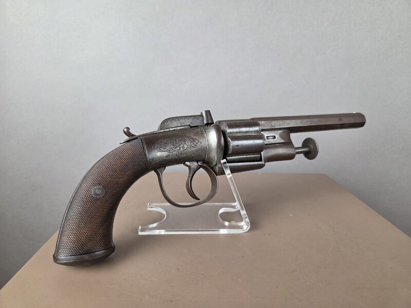 Transitional revolver, signed F. Barnes & Co, Cal 45, England circa 1847