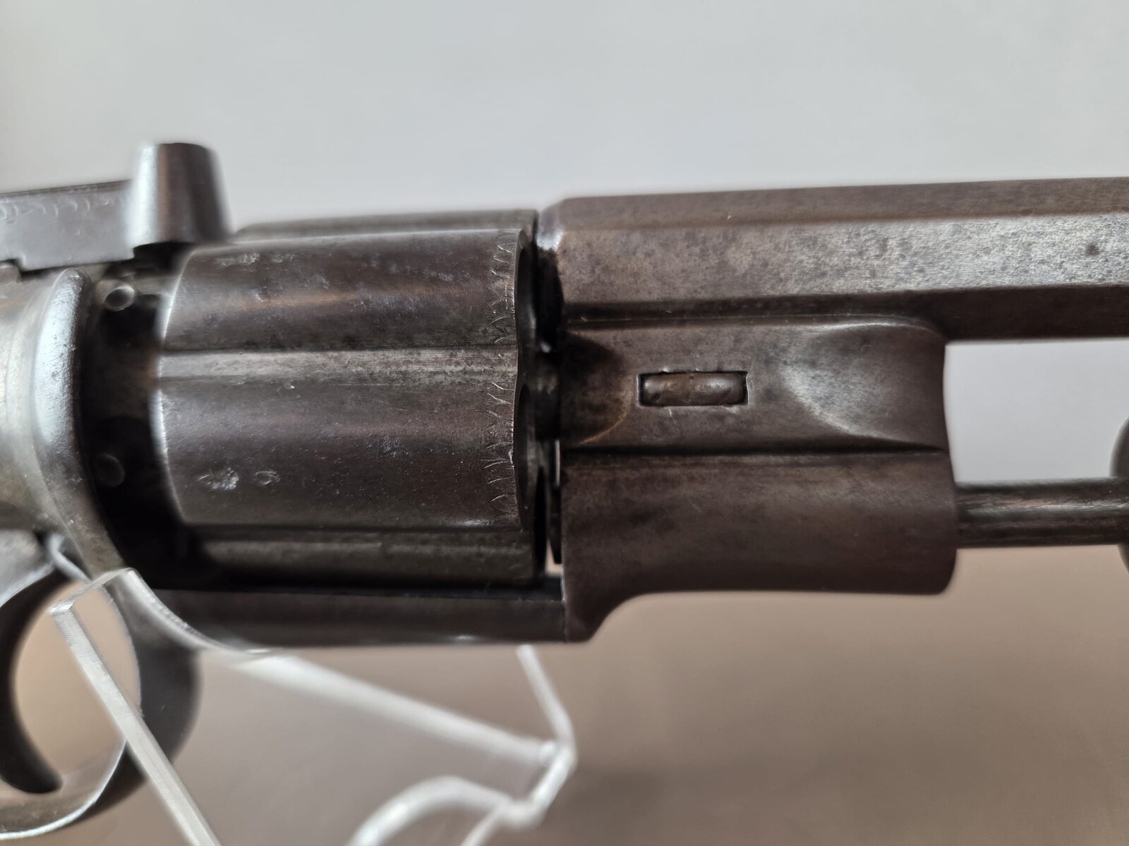 Transitional revolver, signed F. Barnes & Co, Cal 45, England circa 1847