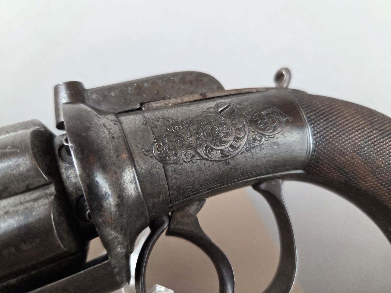 Transitional revolver, signed F. Barnes & Co, Cal 45, England circa 1847