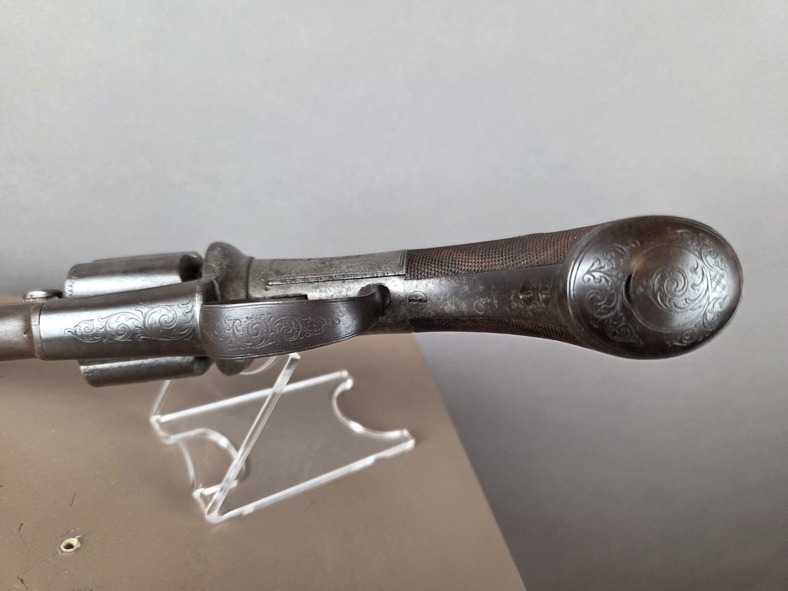 Transitional revolver, signed F. Barnes & Co, Cal 45, England circa 1847