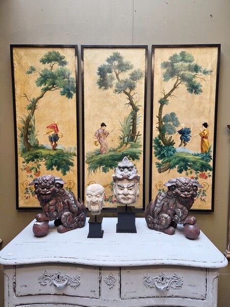 Triptychs, oil on canvas 