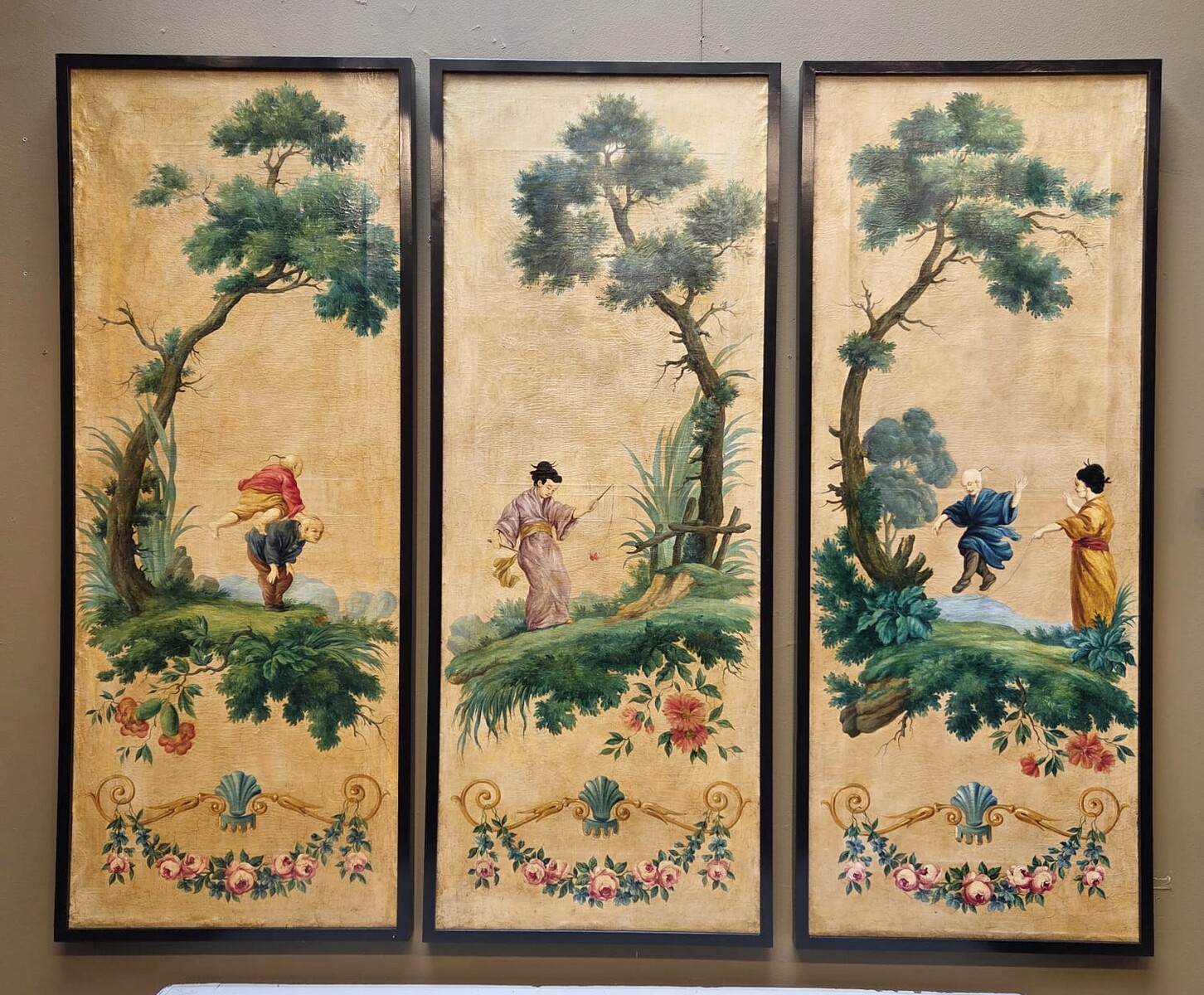 Triptychs, oil on canvas 