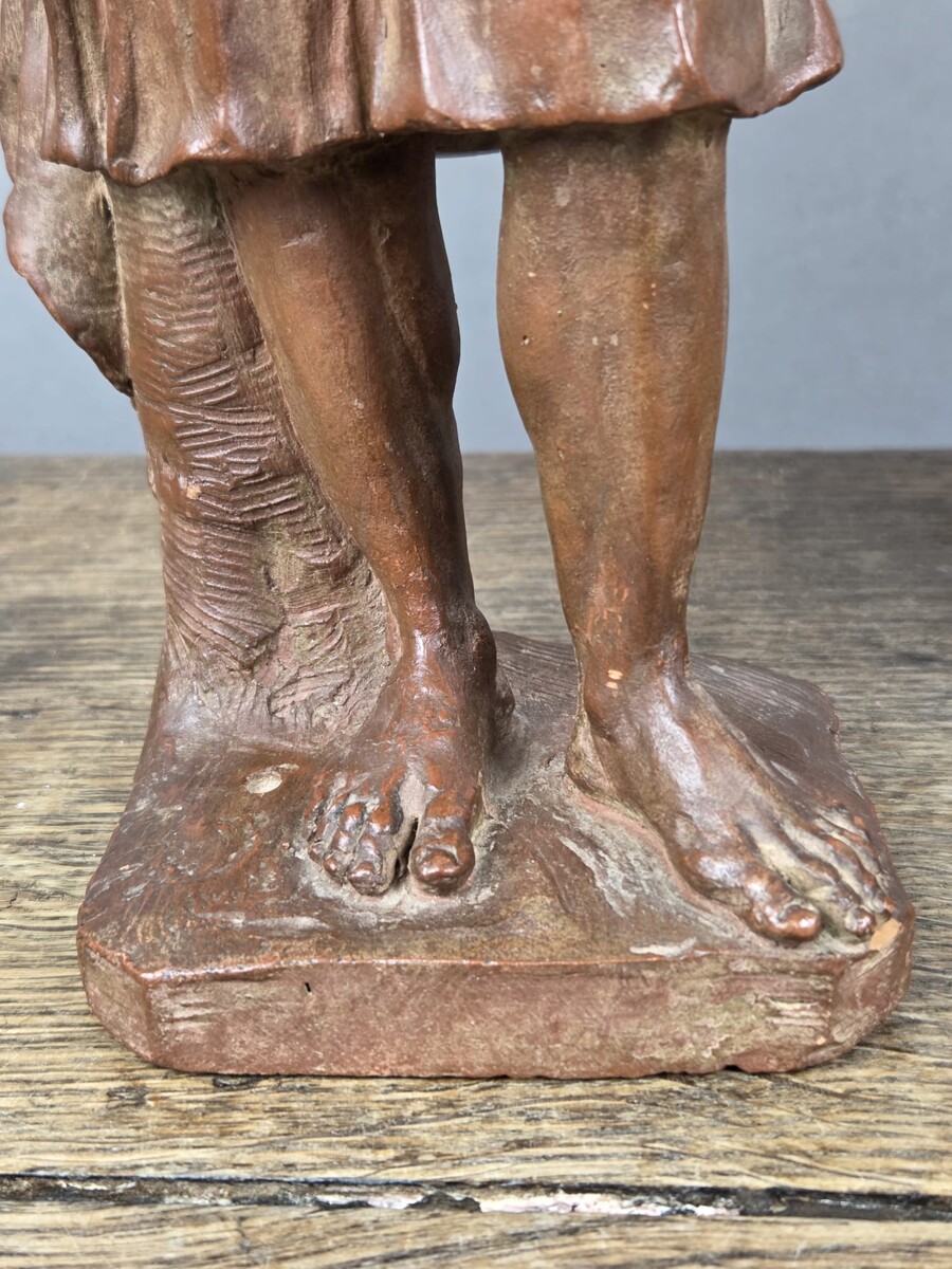 Two terracotta bazzetti, 18th century