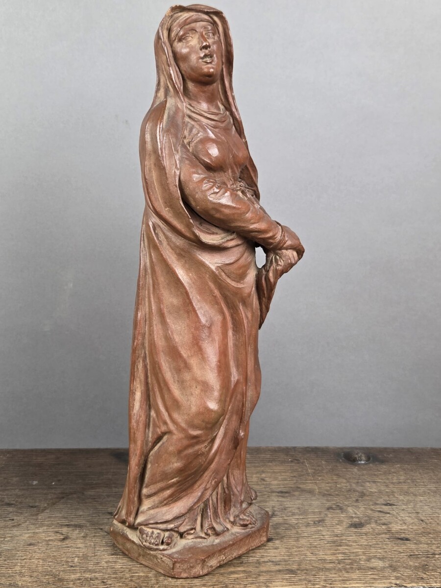 Two terracotta bazzetti, 18th century