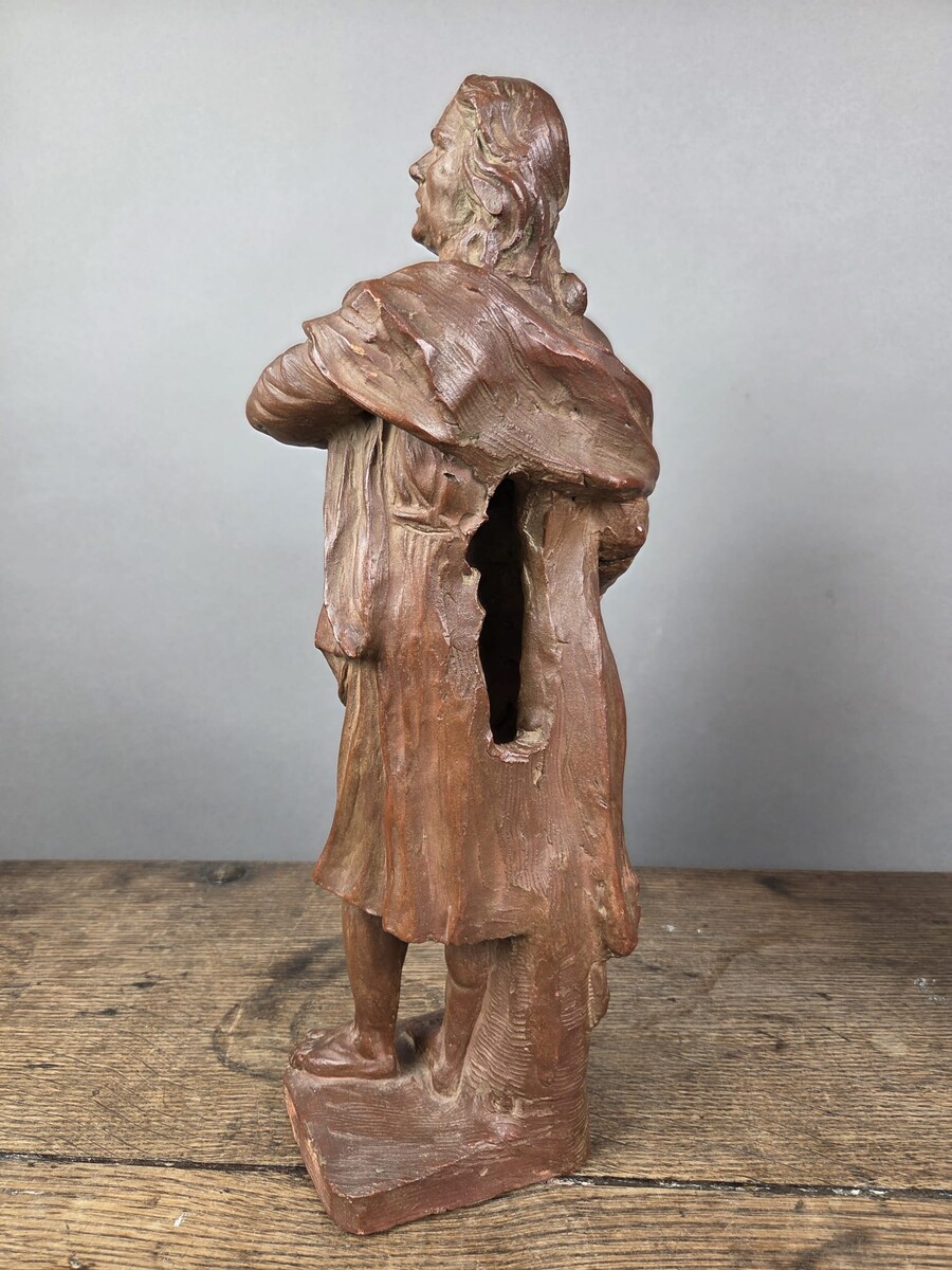 Two terracotta bazzetti, 18th century