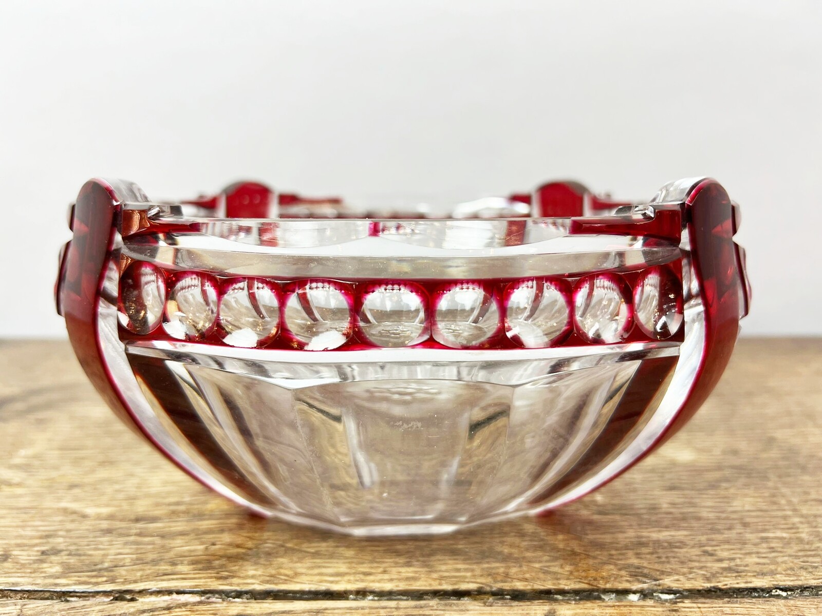 Val Saint-Lambert crystal bowl, Art Deco, attributed to Simon