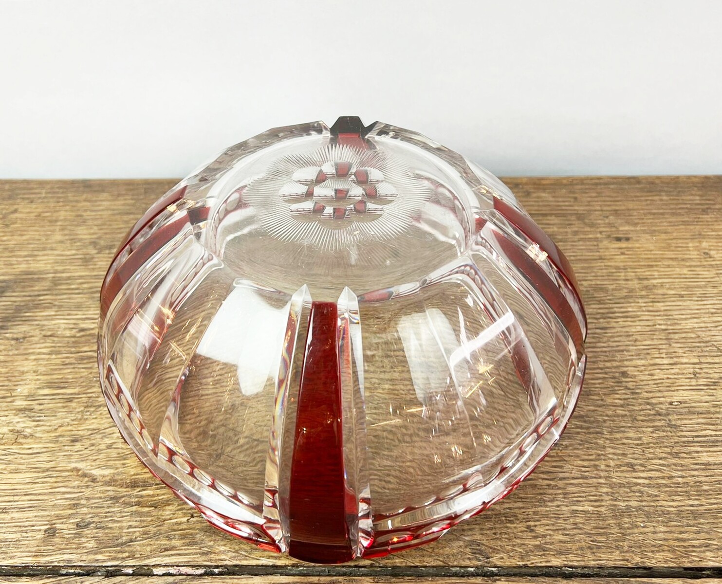 Val Saint-Lambert crystal bowl, Art Deco, attributed to Simon