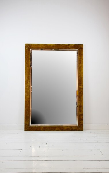 Velvet frame mirror
