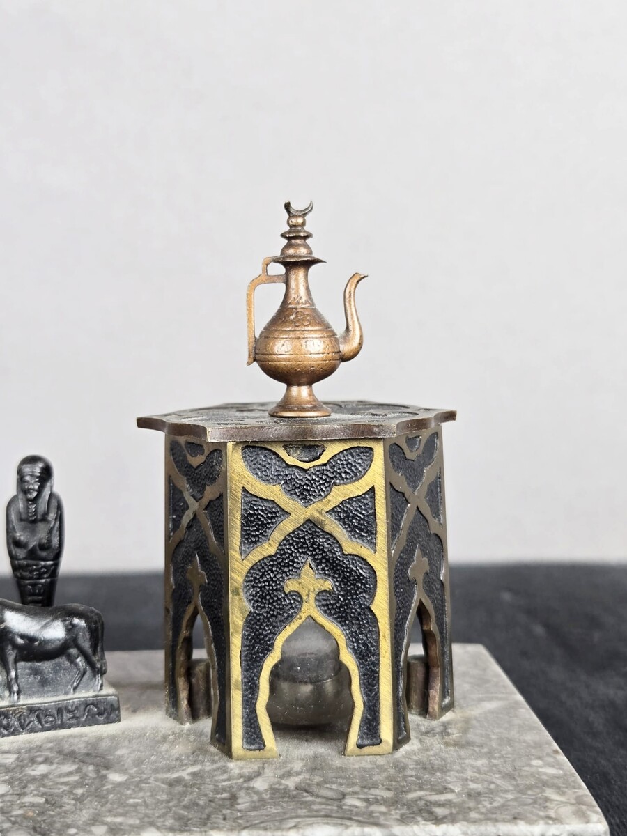 Vienna bronze, Orientalist inkwell, Franz Bergman