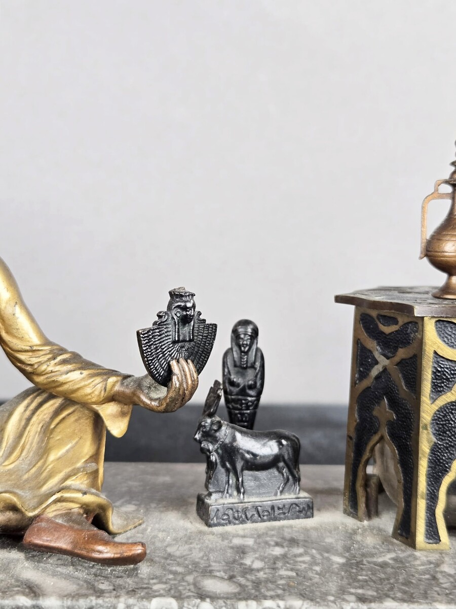 Vienna bronze, Orientalist inkwell, Franz Bergman