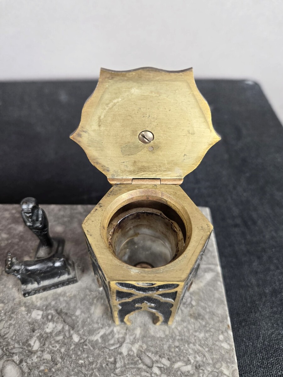 Vienna bronze, Orientalist inkwell, Franz Bergman