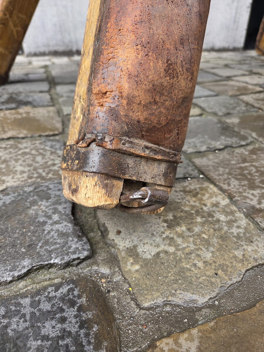 Vintage leather pommel horse