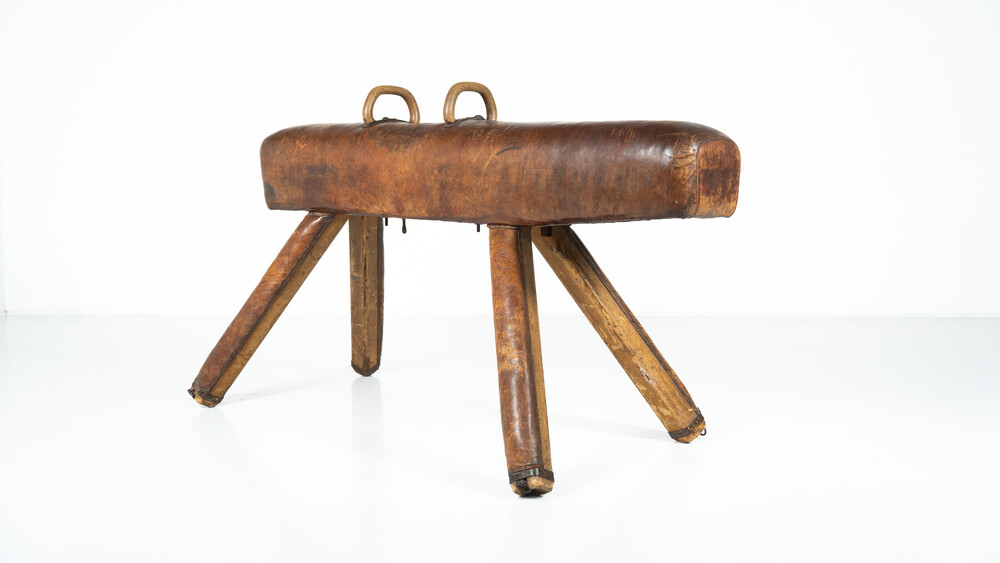 Vintage leather pommel horse