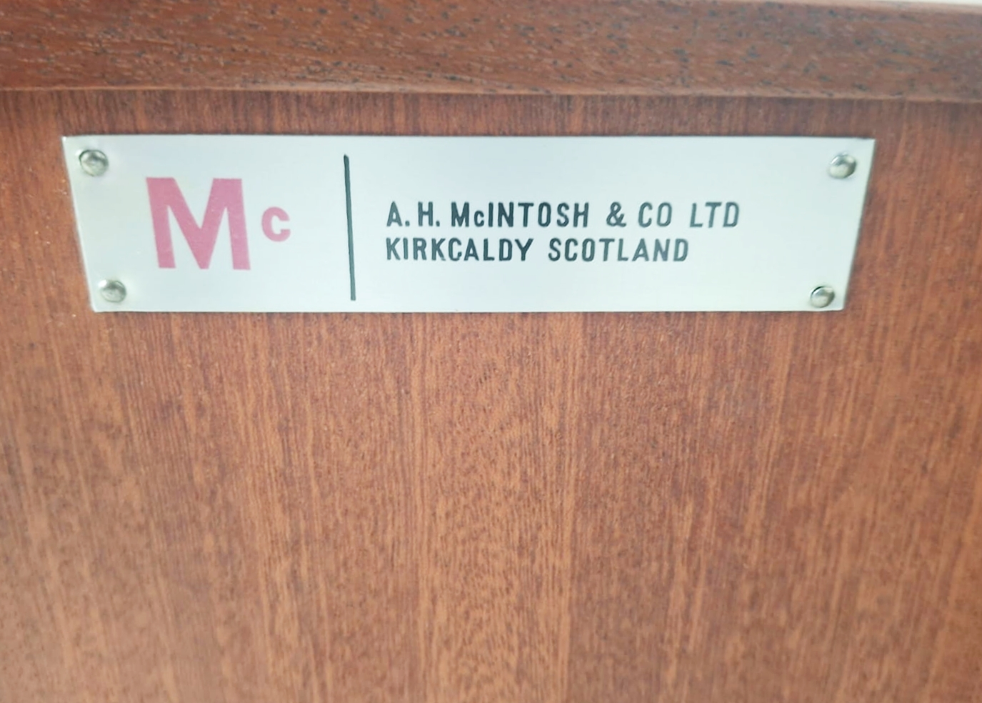 Vintage tartan sideboard