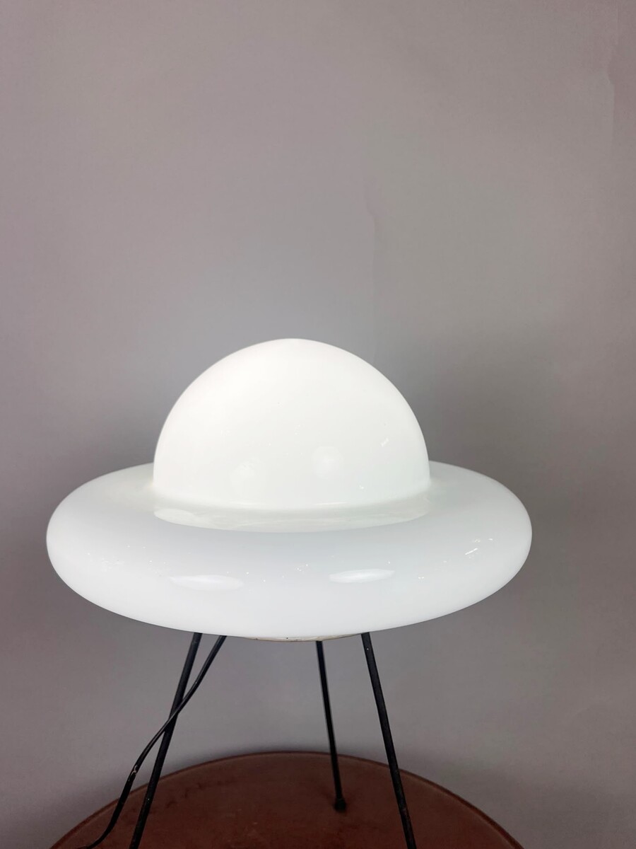 Vintage white opaline lamp