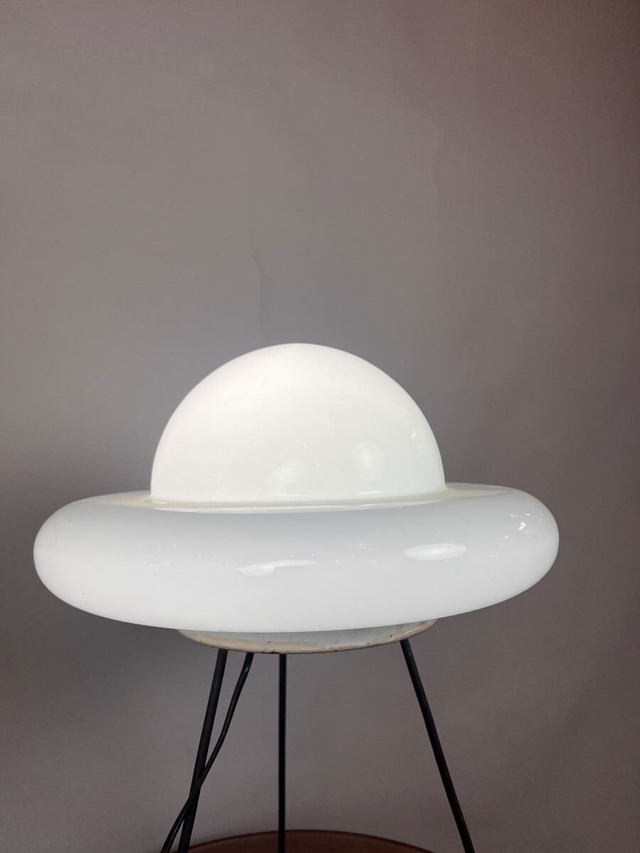 Vintage white opaline lamp