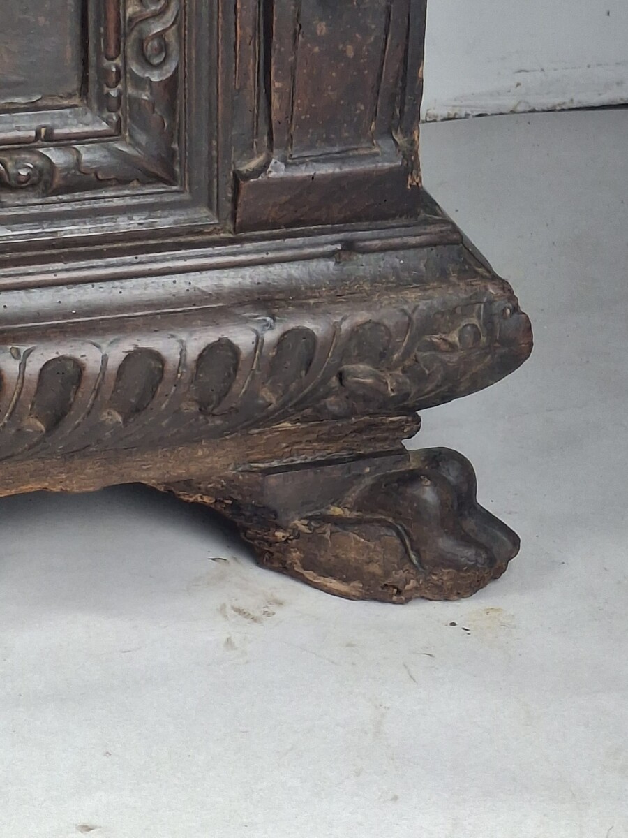 Walnut chest, Italy 17th