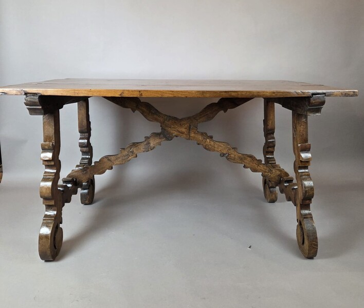 Walnut table, Italy, 18th century