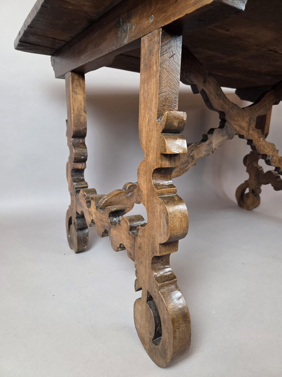 Walnut table, Italy, 18th century