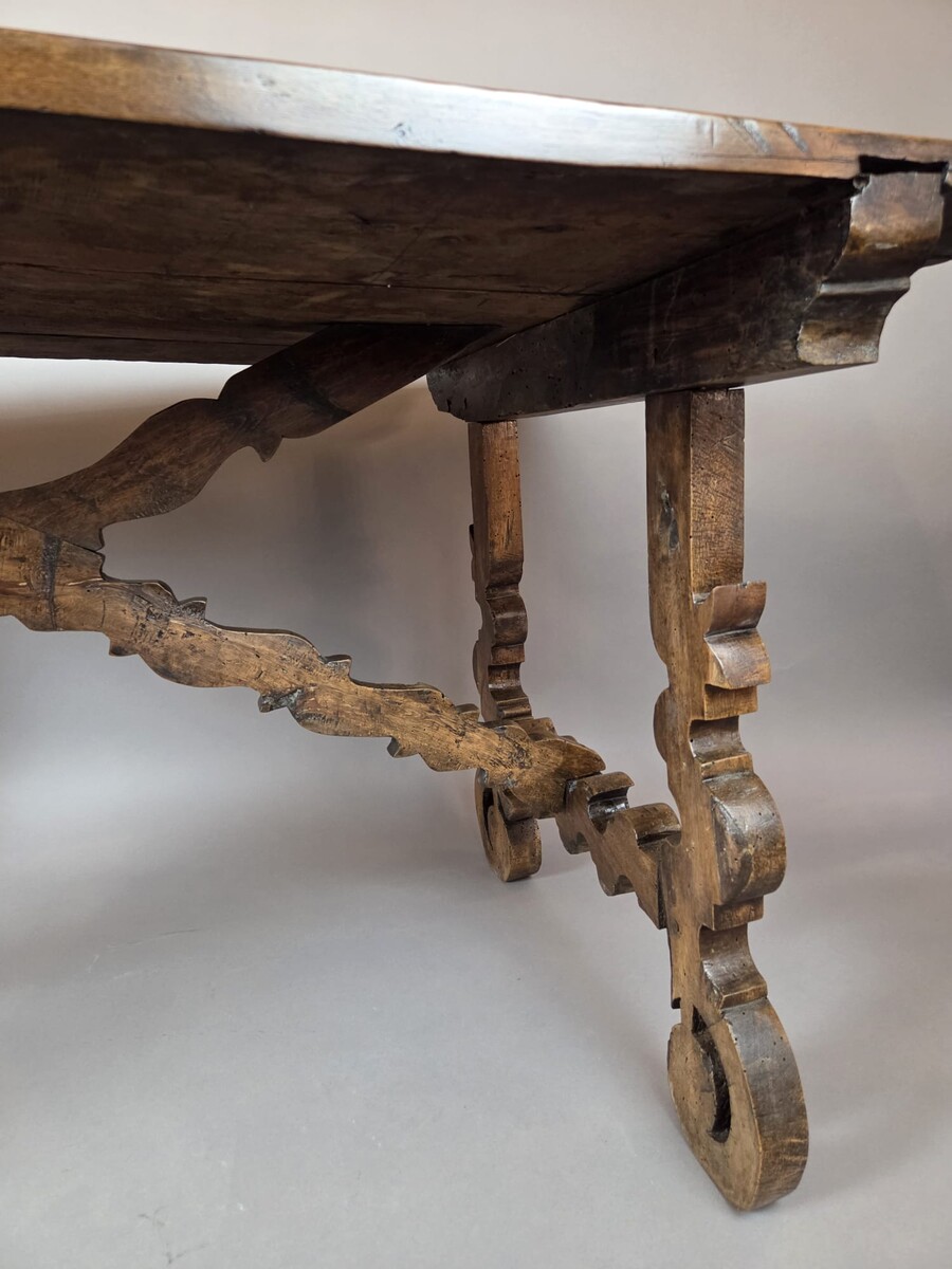 Walnut table, Italy, 18th century