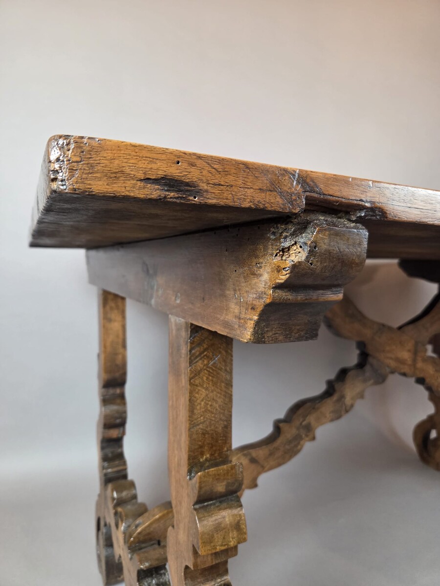 Walnut table, Italy, 18th century