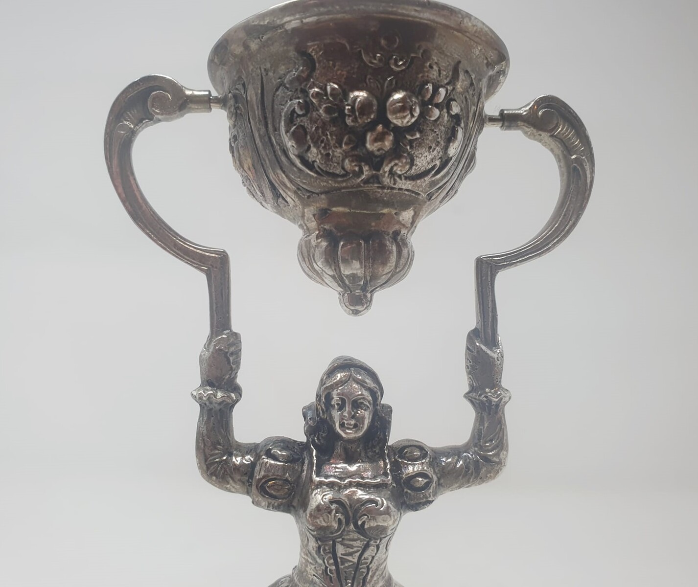 Wedding cup in silver and vermeil, 18th