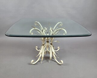 Wheat-ear-pattern coffee table, 1970s
