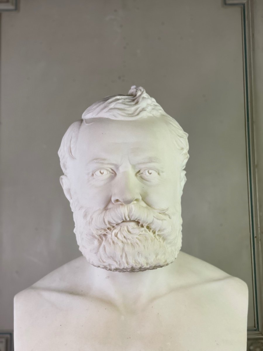White marble statuary bust signed Cassano F.