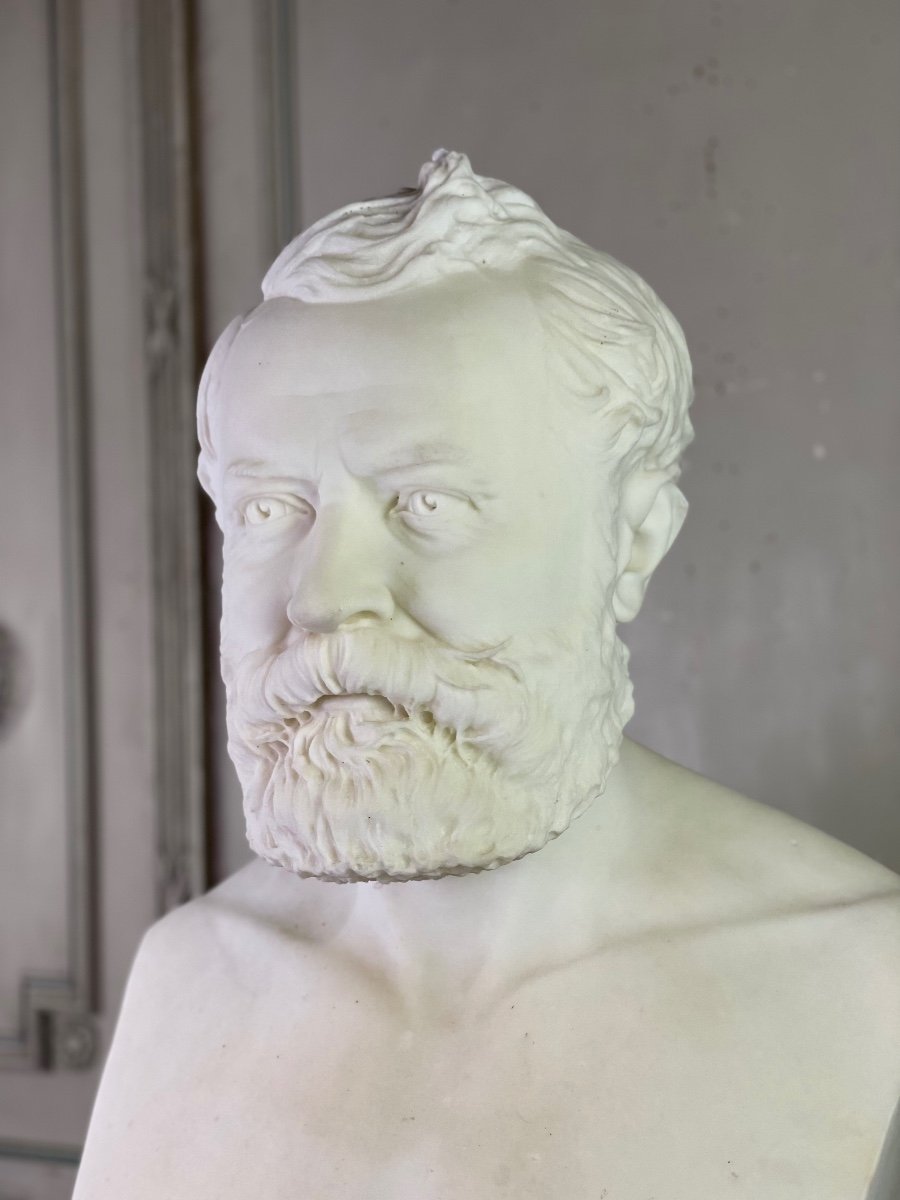 White marble statuary bust signed Cassano F.