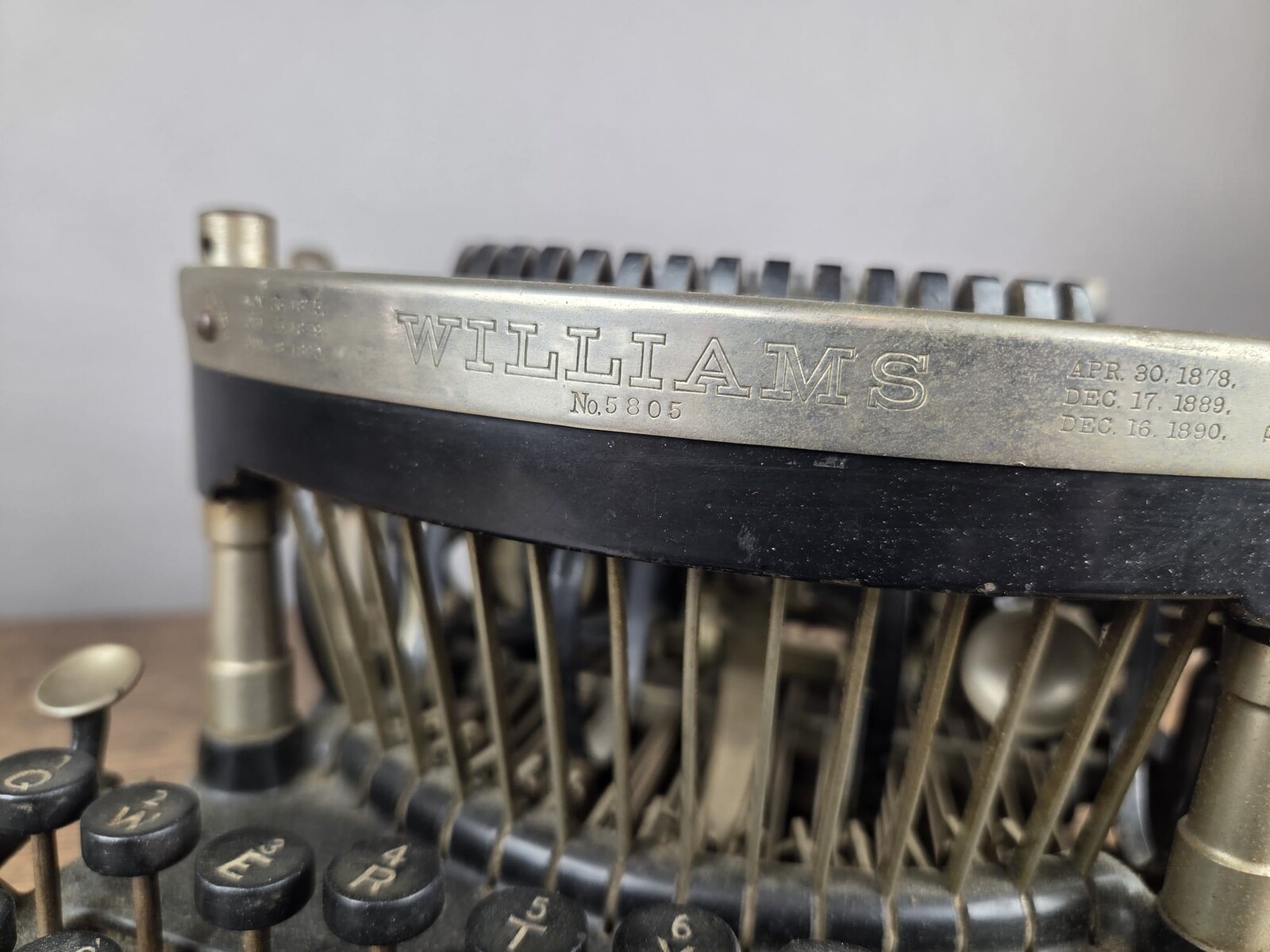 Williams typewriter, late 19th