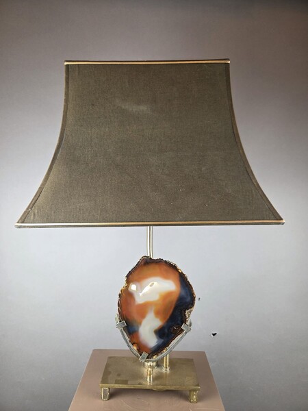 Willy Dario, Agathe lamp, brass, circa 1970