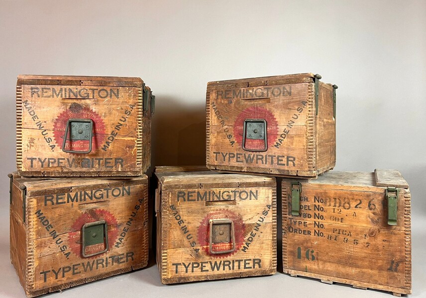 Wooden shipping case for a Remington typewriter, circa 1930