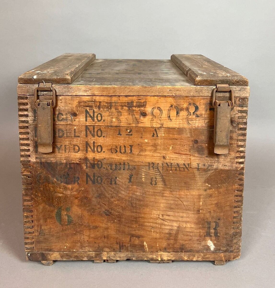 Wooden shipping case for a Remington typewriter, circa 1930