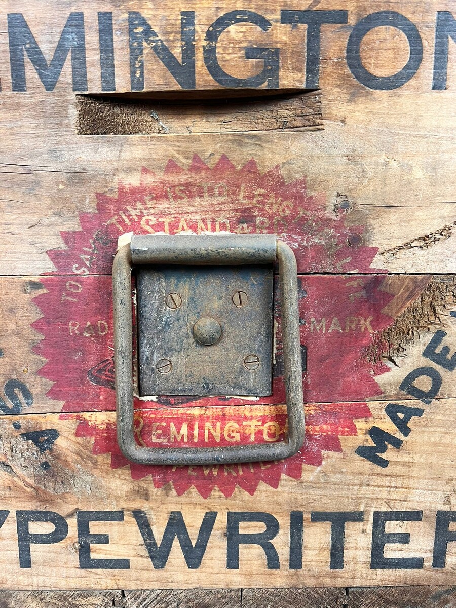 Wooden shipping case for a Remington typewriter, circa 1930