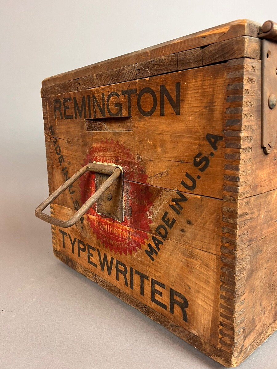 Wooden shipping case for a Remington typewriter, circa 1930