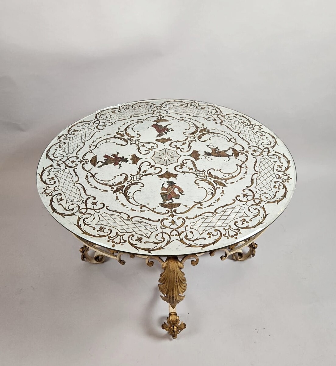 Wrought iron coffee table