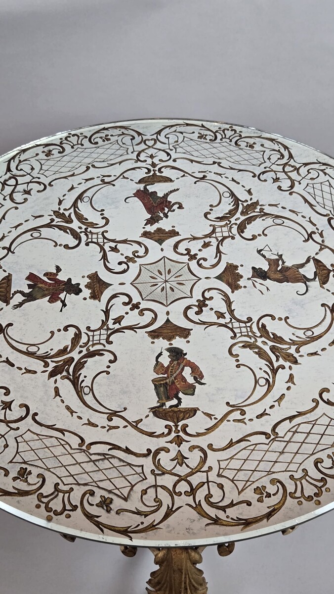 Wrought iron coffee table