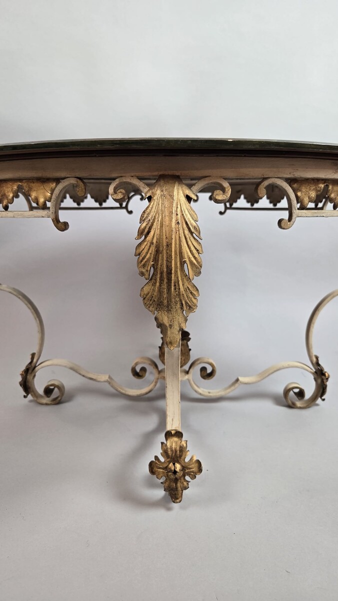 Wrought iron coffee table