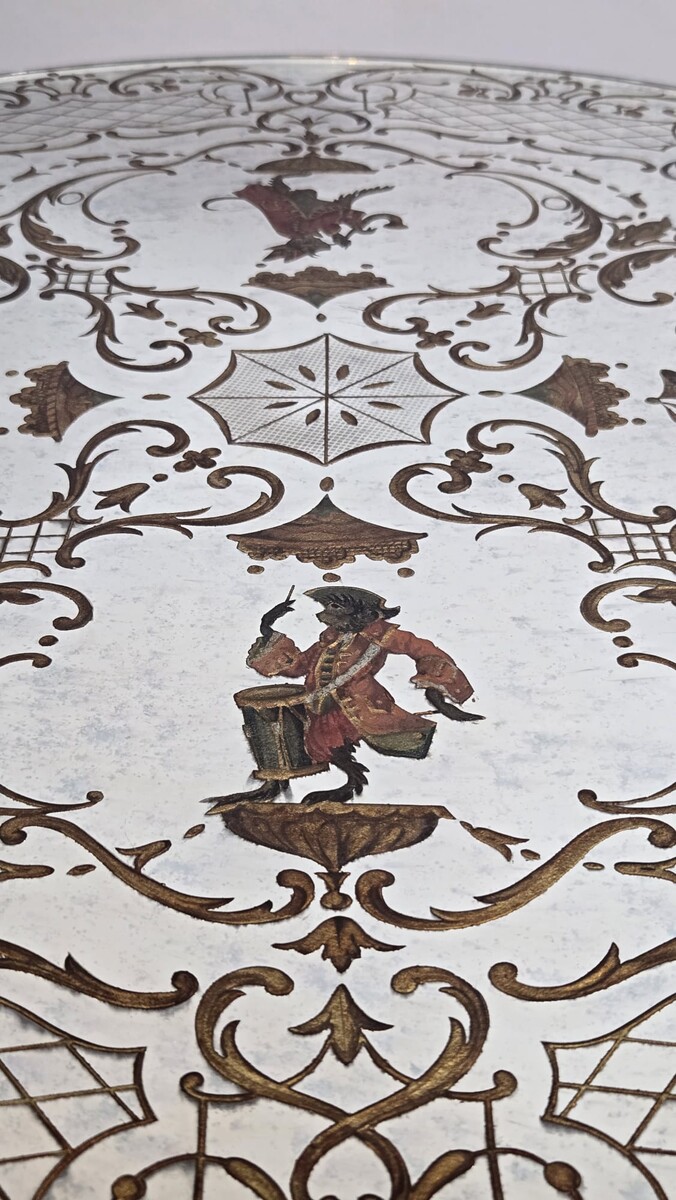 Wrought iron coffee table